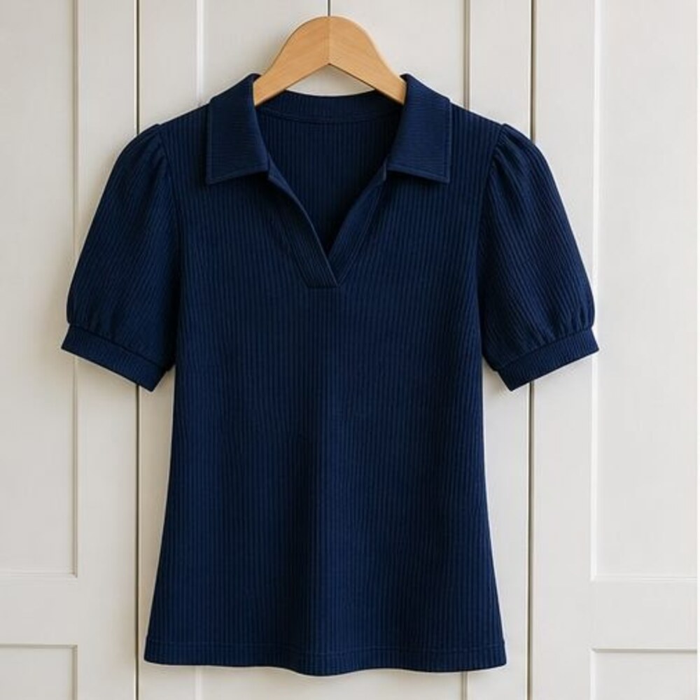 Olive Puff Sleeve Top